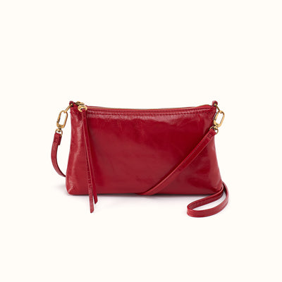 Darcy Crossbody In Polished Leather - True Red
