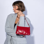 Darcy Crossbody In Polished Leather - True Red