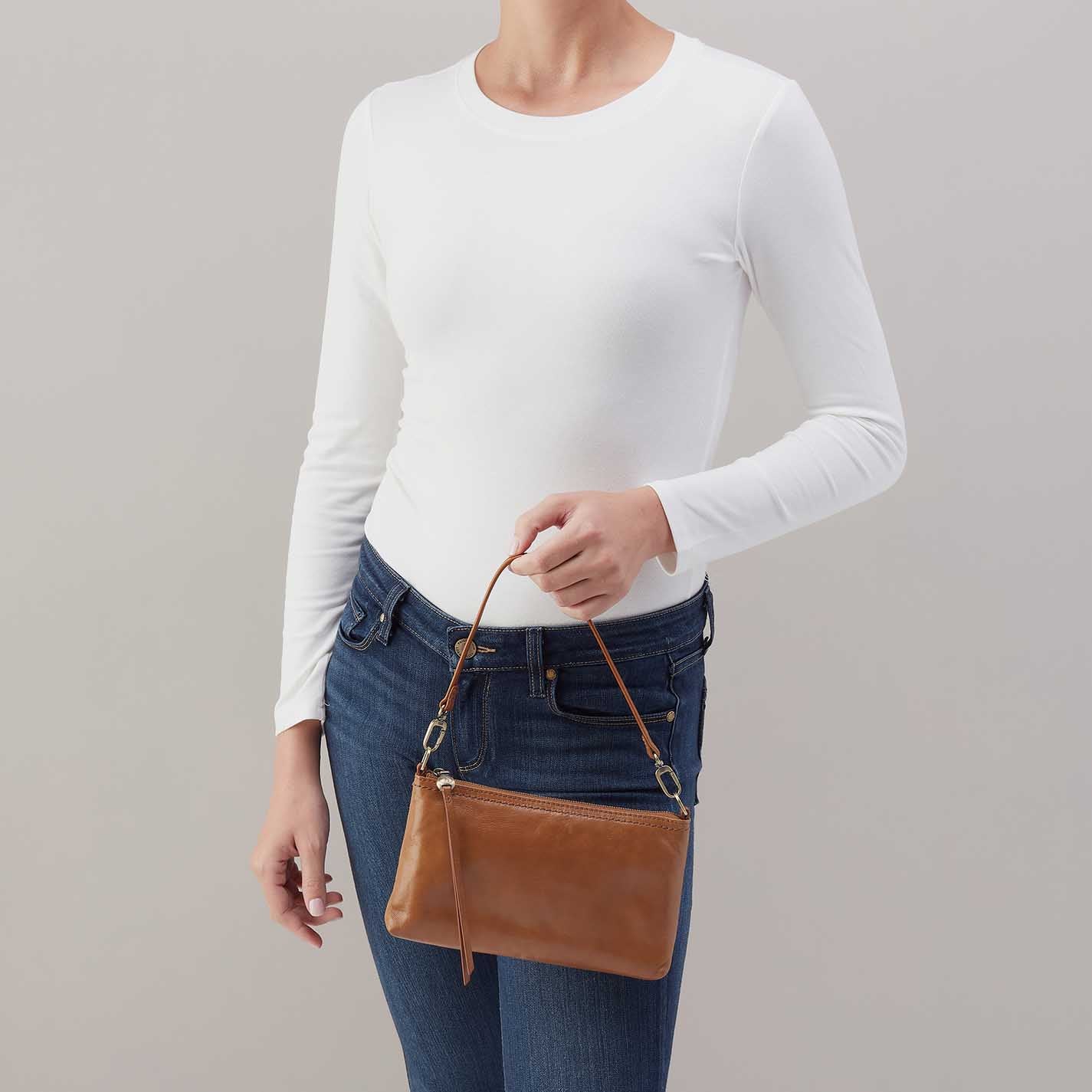 Darcy Crossbody in Polished Leather - Truffle – HOBO