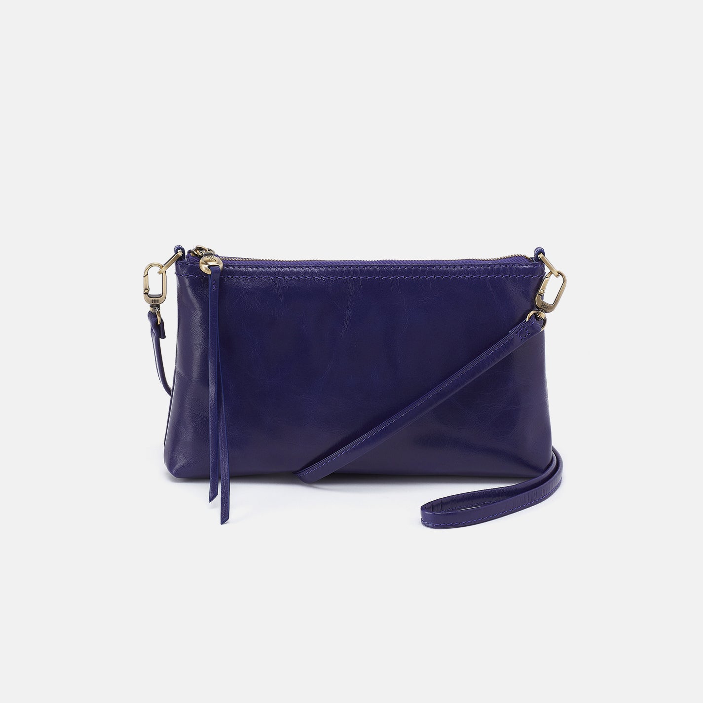 Darcy Crossbody in Polished Leather - Winter Violet – HOBO
