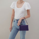 Darcy Crossbody in Polished Leather - Winter Violet
