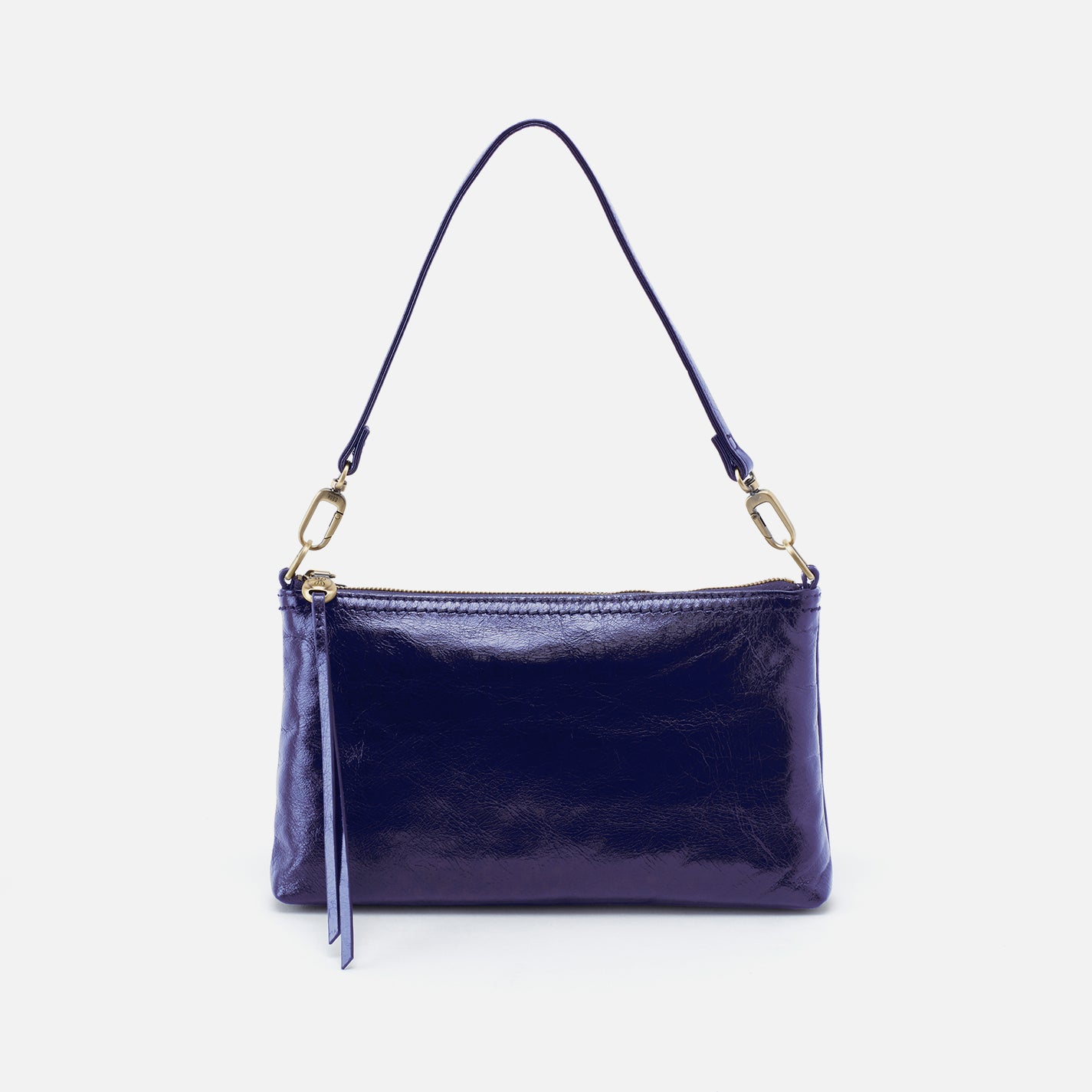 Darcy Crossbody in Polished Leather - Winter Violet – HOBO
