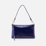 Darcy Crossbody in Polished Leather - Winter Violet
