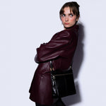 Cambel Crossbody In Polished Leather - Black
