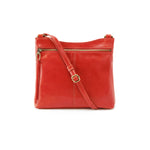 Cambel Crossbody In Polished Leather - Grenadine