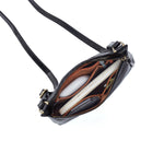 Cambel Crossbody In Polished Leather - Grenadine