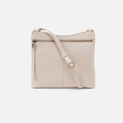 Cambel Crossbody In Polished Leather - Pale Flax