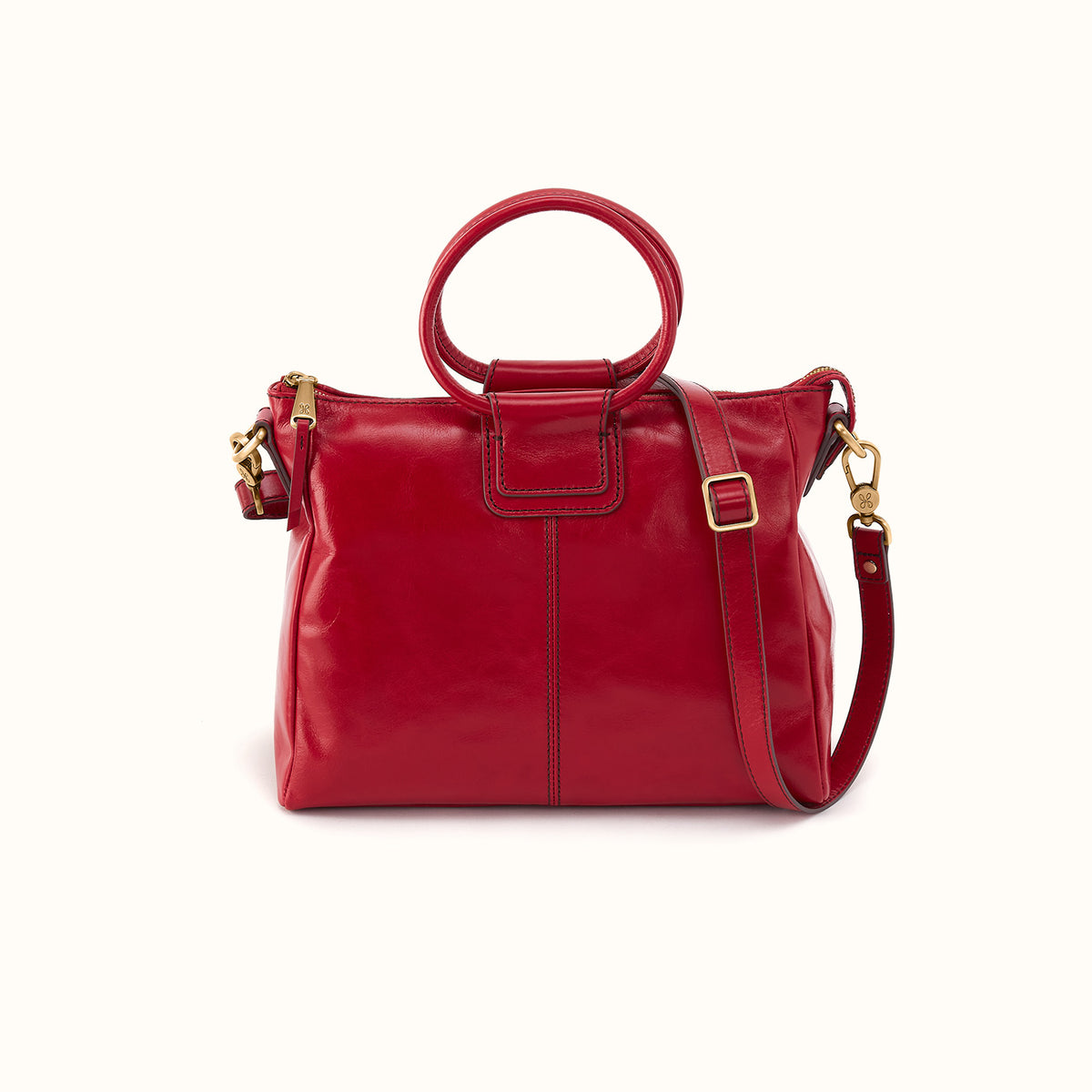 Sheila Medium Satchel In Polished Leather