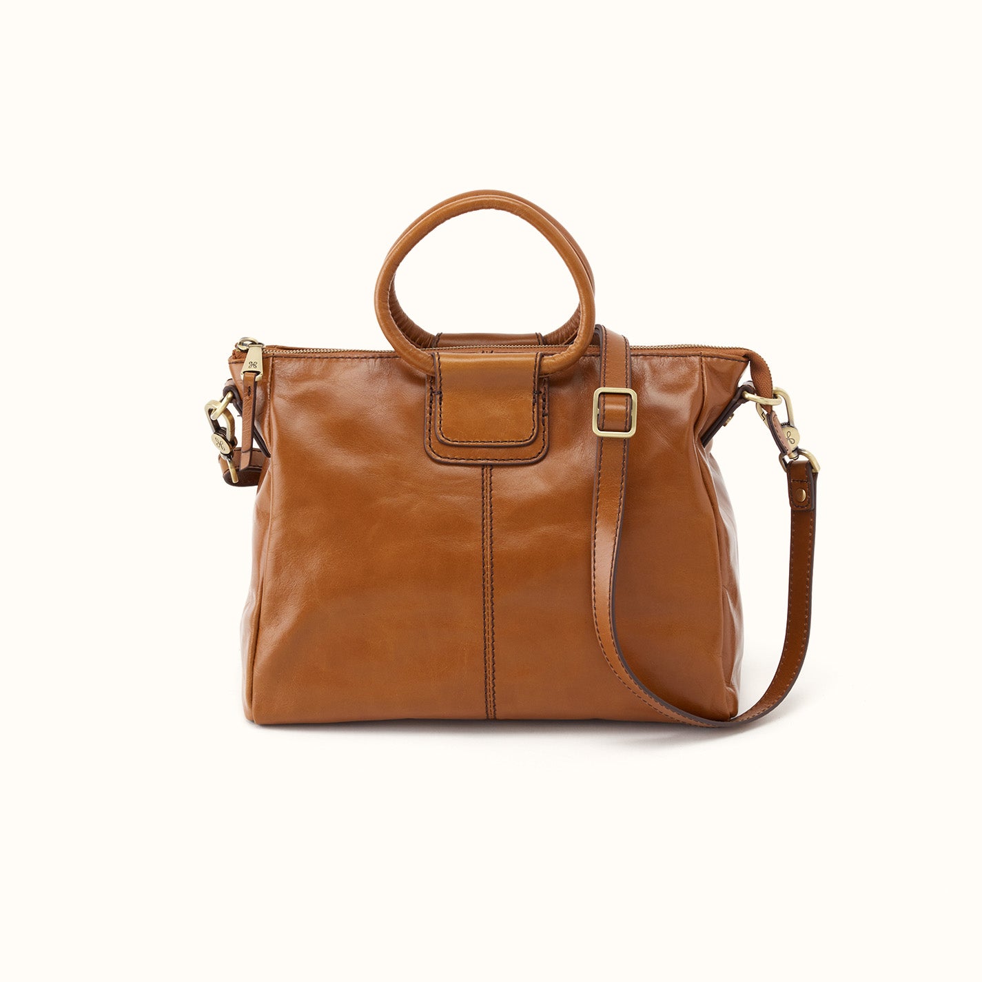 Sheila Medium Satchel In Printed Leather - Mink Folklore – HOBO