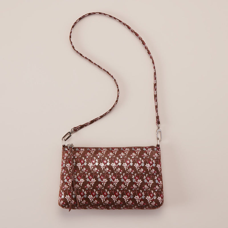 Darcy Luxe Crossbody in Printed Leather - Ditzy Floral