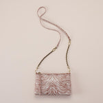 Darcy Luxe Crossbody in Printed Leather - Ginger Zebra