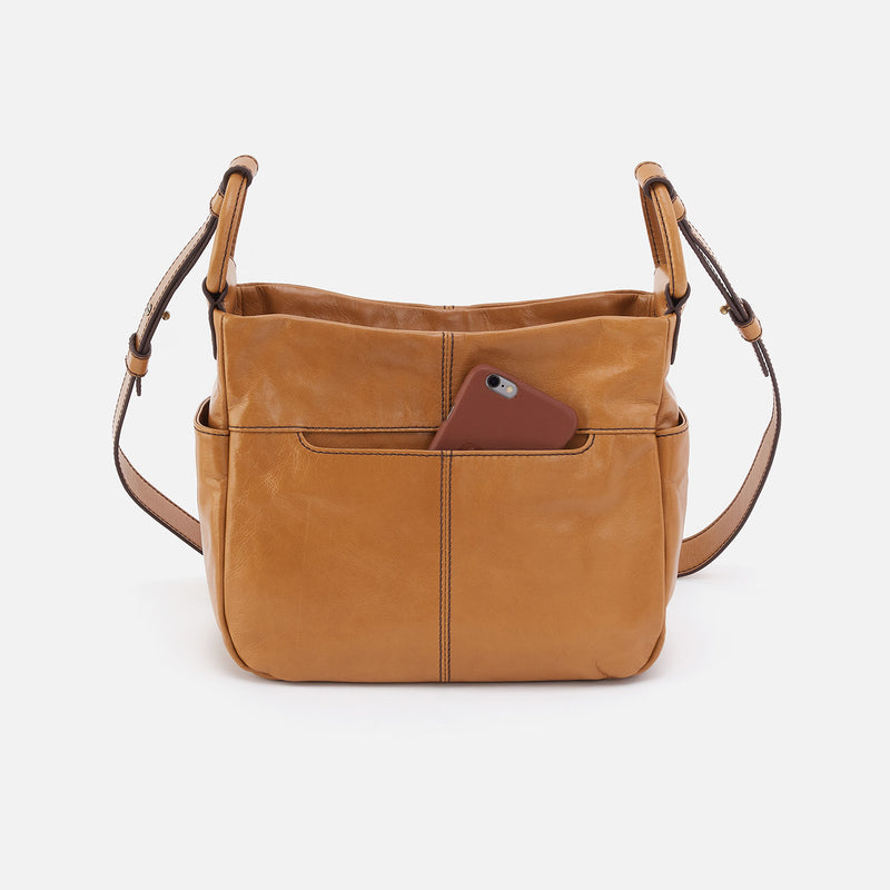 Sheila Crossbody in Polished Leather - Natural