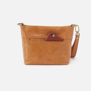 Ashe Crossbody in Polished Leather - Natural