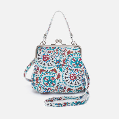 Alba Crossbody in Printed Leather - Batik Blooms