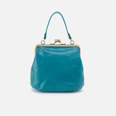Alba Crossbody In Polished Leather - Biscayne Blue