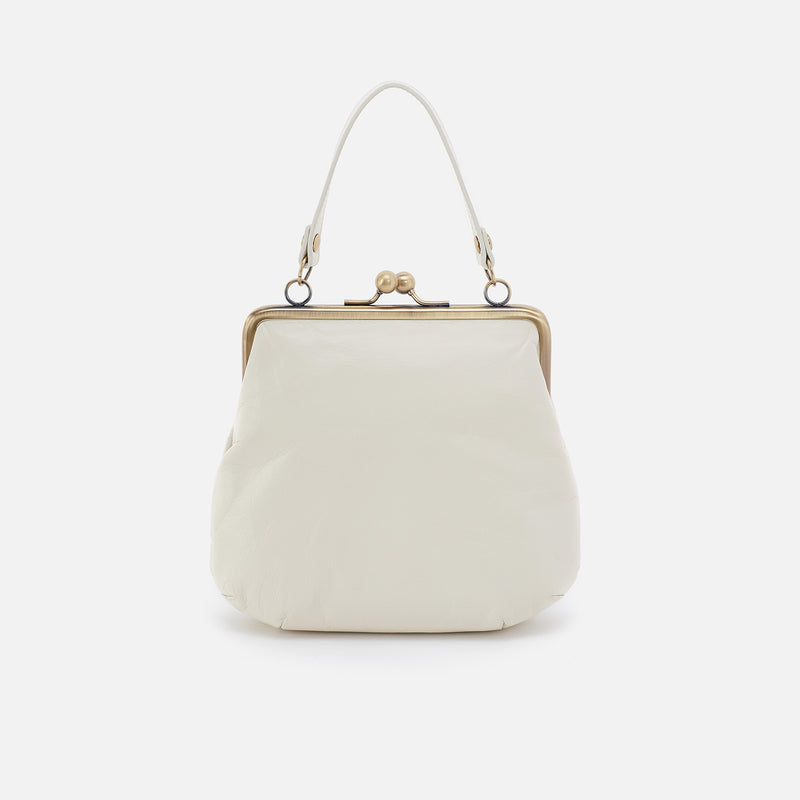 Alba Crossbody in Polished Leather - Latte