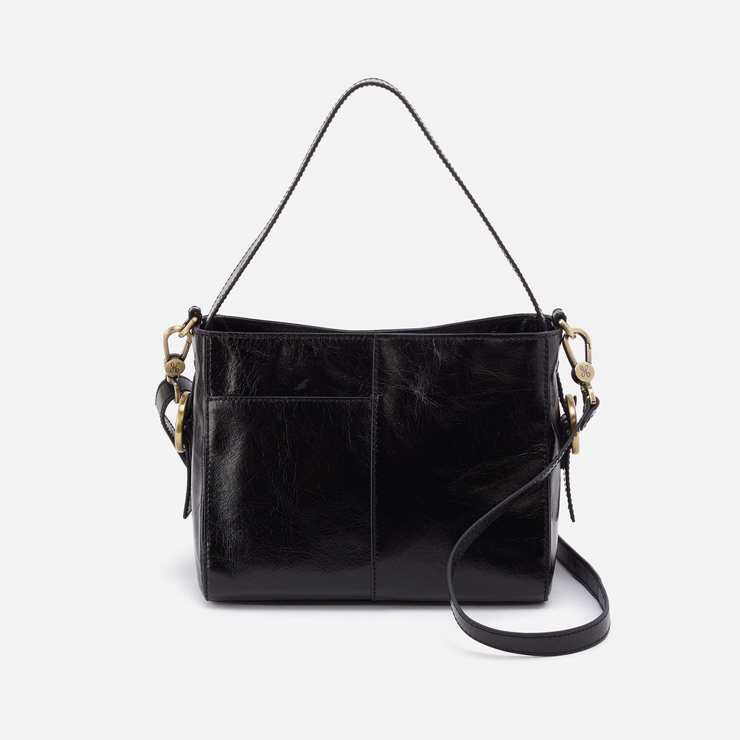 Small black leather crossbody store