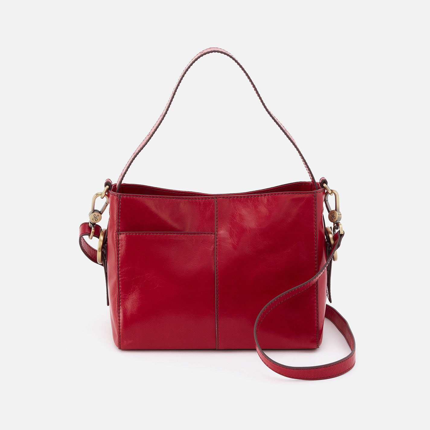 Render Small Crossbody in Polished Leather - Claret – HOBO