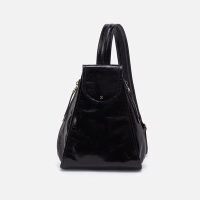Betta Sling in Polished Leather - Black