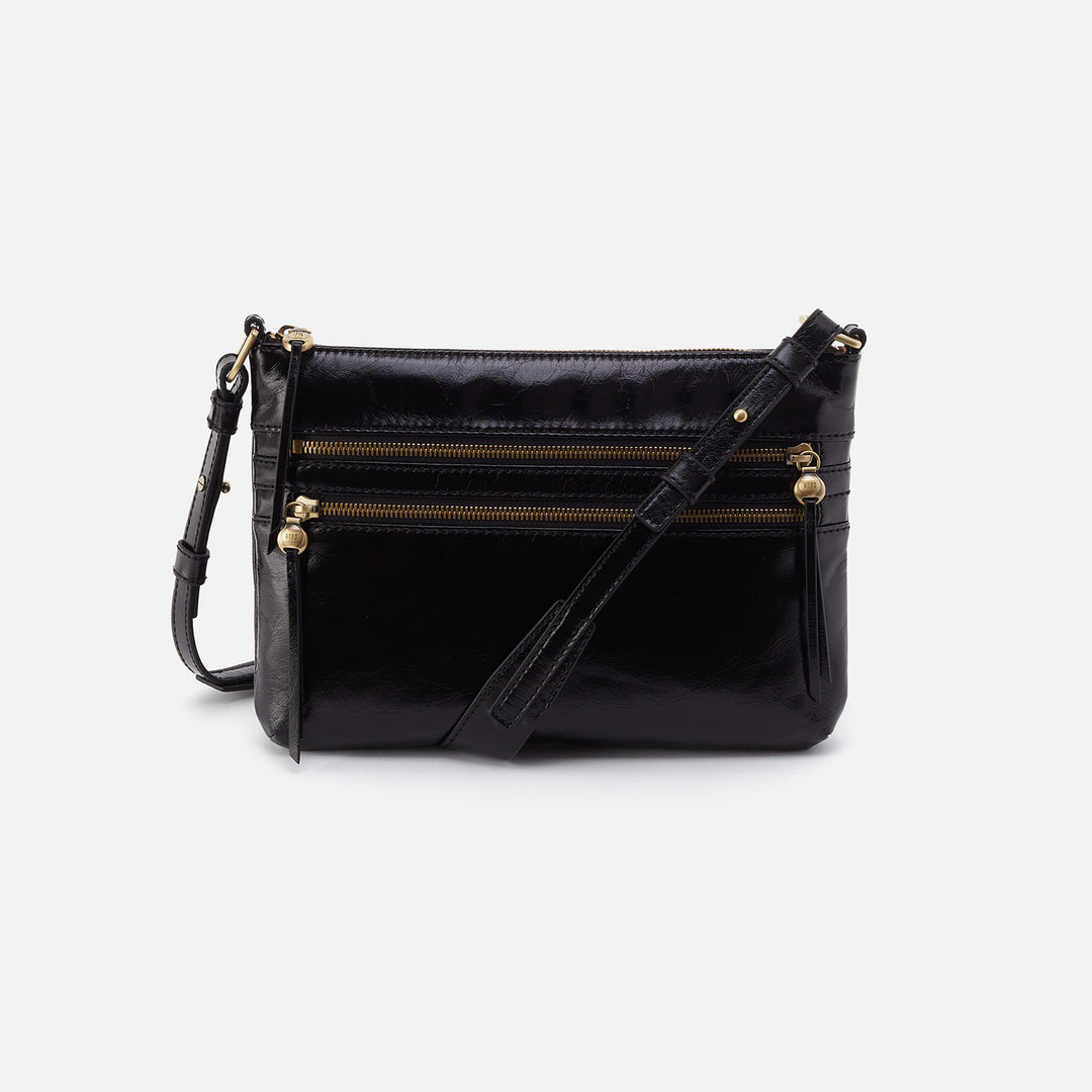 Black leather satchel crossbody bag hotsell