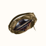 Avon Shoulder Bag In Polished Leather - Olive Veil
