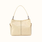 Seneca Shoulder Bag in Polished Leather - Butter Yellow- FOL