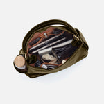 Seneca Shoulder Bag In Polished Leather - Olive Veil