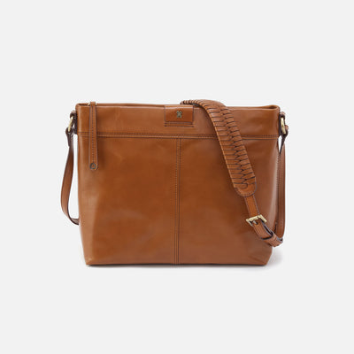 Romy Medium Crossbody in Polished Leather - Truffle