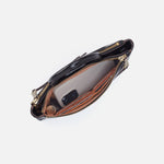 Sable Crossbody in Polished Leather - Black