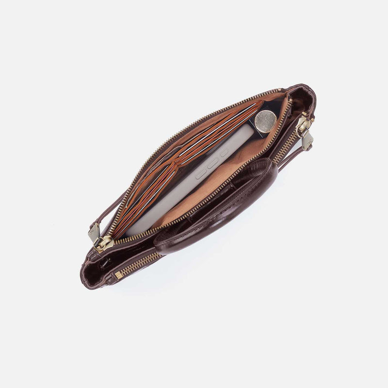 Sable Crossbody in Polished Leather - Hearthstone