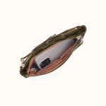 Sable Crossbody In Polished Leather - Olive Veil