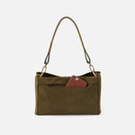 Seneca Shoulder Crossbody In Polished Leather - Olive Veil