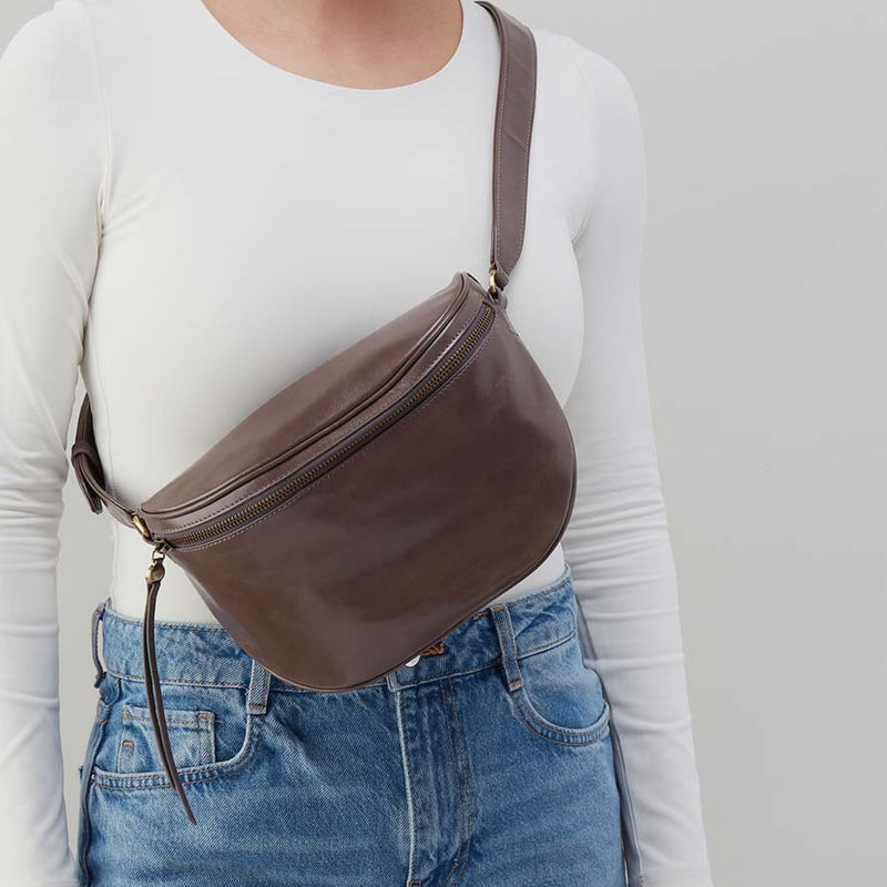 Juno Belt Bag in Polished Leather
