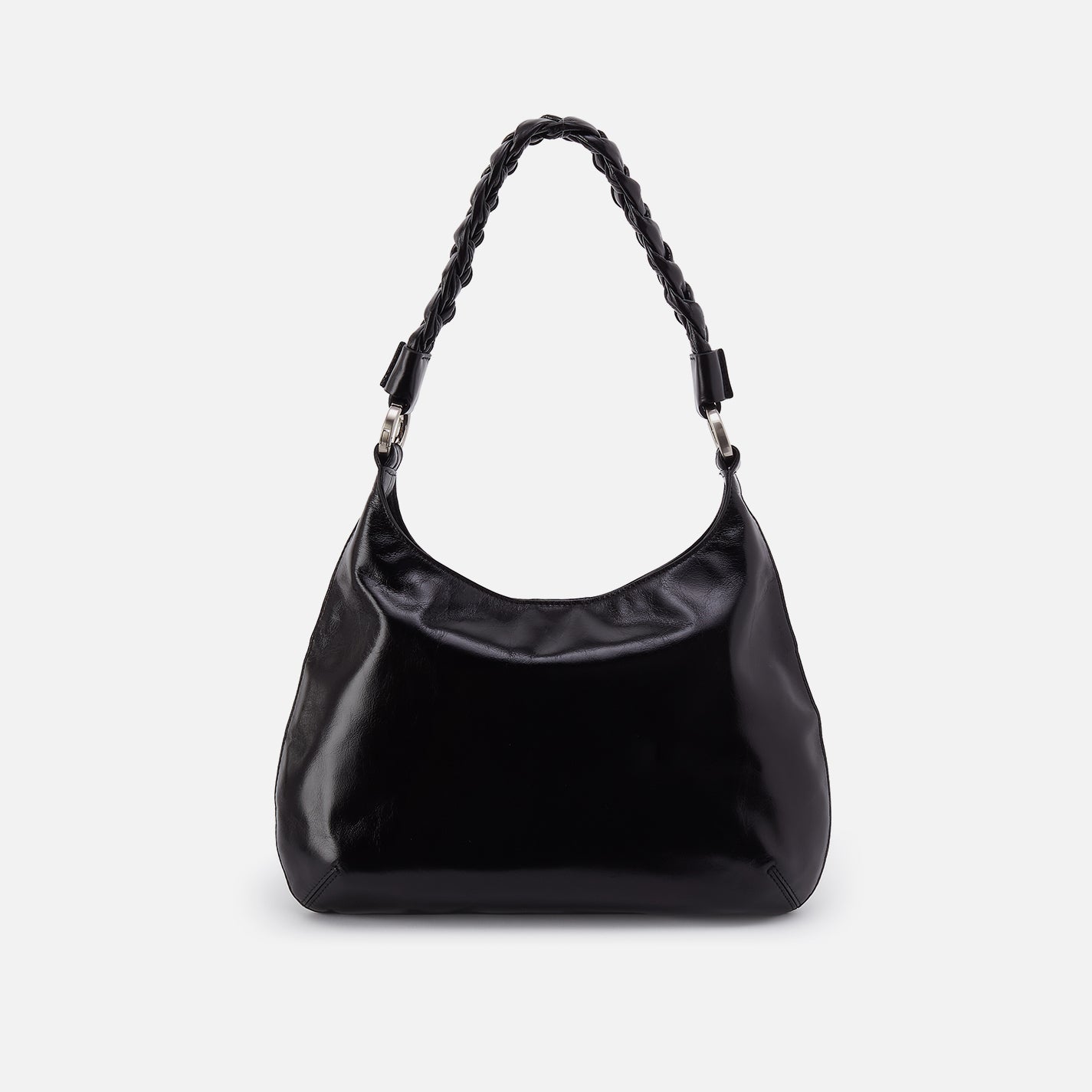 (取寄) ホーボー レディース マディソン ショルダー HOBO women Madison Shoulder Black Madison Shoulder in Polished Leather - Black – HOBO