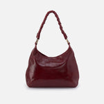 Madison Shoulder in Aniline Gloss Leather - Garnet Gloss