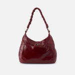 Madison Shoulder in Aniline Gloss Leather - Garnet Gloss