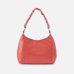 Madison Shoulder Bag In Polished Leather - Pink Mirage