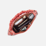 Madison Shoulder Bag In Polished Leather - Pink Mirage