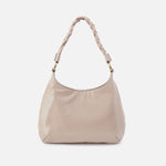 Madison Shoulder Bag In Gloss Leather - Stone Gloss