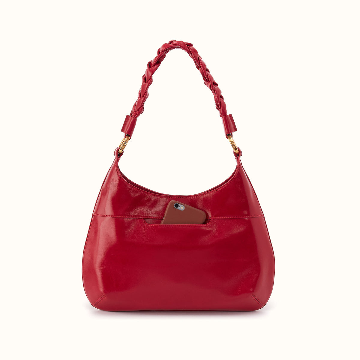 Madison Shoulder In Polished Leather