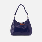 Madison Shoulder in Polished Leather - Winter Violet
