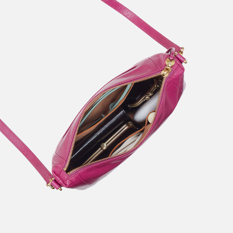 fossil cactus leather Darcy Carry-All Crossbody in Polished Leather