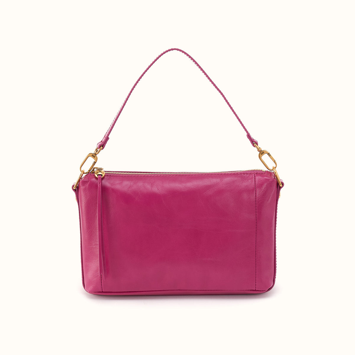 Darcy Carry-All Crossbody in Polished Leather - Cactus Flower