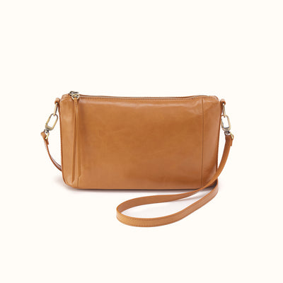 Darcy Carry-All Crossbody In Polished Leather - Natural