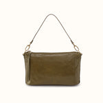 Darcy Carry-All Crossbody In Polished Leather - Olive Veil