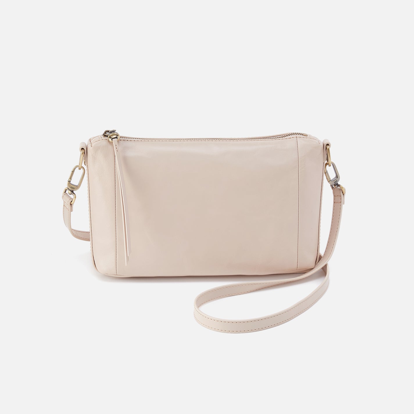 Darcy Carry-All Crossbody In Polished Leather - Pale Flax – HOBO