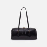 Scottie Satchel in Polished Leather - Black