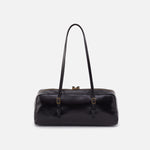 Scottie Satchel in Polished Leather - Black
