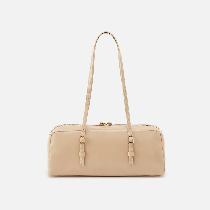 Scottie Satchel in Polished Leather - Parchment