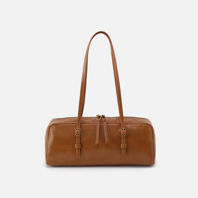 Scottie Satchel in Polished Leather - Truffle